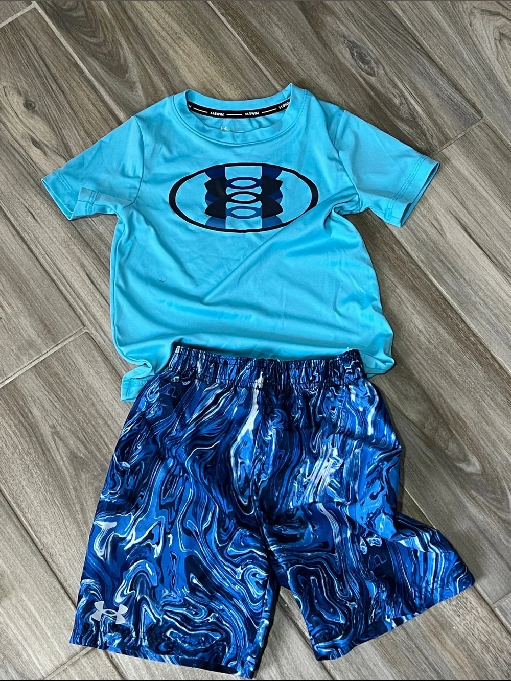 Under Armour Boys' Orange & Aqua Swim Sets